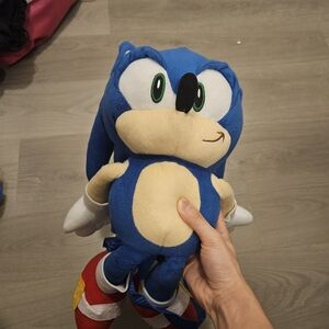 Blue and Cream Stuffed Animal Toy